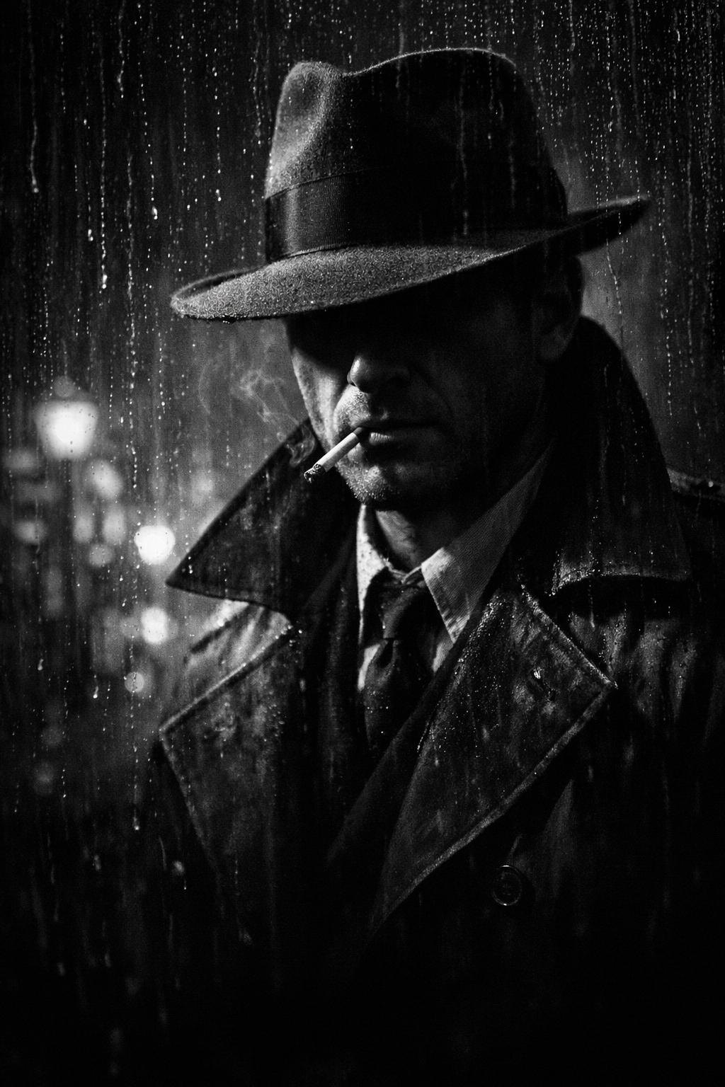 Pôster gerado pela IA do HeroShot — Noir